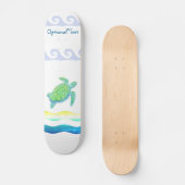 Blauwe en groene Zee  Persoonlijk Skateboard (Voorkant)