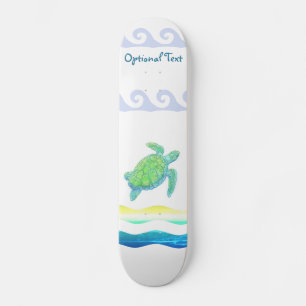 Blauwe en groene Zee  Persoonlijk Skateboard