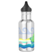 Blauwe en groene Zee Waterfles (Links)