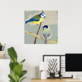 Blauwe en grote tiet poster (Thuiskantoor)