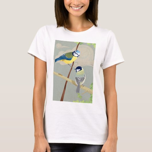 Blauwe en grote tiet t-shirt (Voorkant)