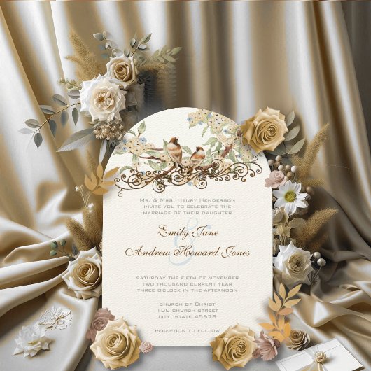 Blauwe en ivoren  liefdesweddenschappen kaart