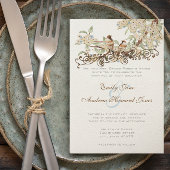 Blauwe en ivoren  liefdesweddenschappen kaart