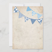 Blauwe en ivoren vlaaiende koningen kaart (Achterkant)