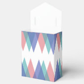 Blauwe en koraaldriehoeken bedankdoosjes (Geopend)