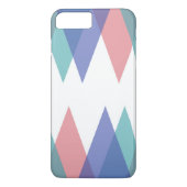 Blauwe en koraaldriehoeken Case-Mate iPhone case (Achterkant)