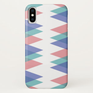Blauwe en koraaldriehoeken Case-Mate iPhone case