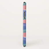 Blauwe en koraaldriehoeken Case-Mate iPhone case (Achterkant / rechts)