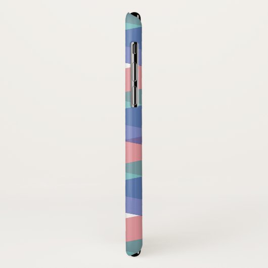 Blauwe en koraaldriehoeken Case-Mate iPhone case (Achterkant/links)