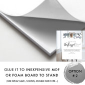 Blauwe en late Floral, niet-aangesloten ceremonieb Poster