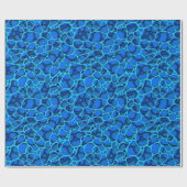 Blauwe en lichtblauwe abstracte patronen. cadeaupapier (Vlak)