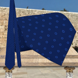 Blauwe en marineachtige ster van David Stropdas