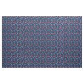 Blauwe en mauve bloemen stof (Yard (91,4 cm))