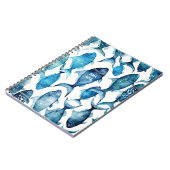 Blauwe en Navy Ocean Fish | Nautisch Zee Kinder Sc Notitieboek (Linkerzijde)