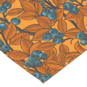 Blauwe en oranje bosbessen korte tafelloper (Hoek)