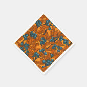 Blauwe en oranje bosbessen servet (Hoek)