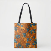 Blauwe en oranje bosbessen tote bag (Voorkant)