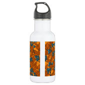 Blauwe en oranje bosbessen waterfles (Achterkant)