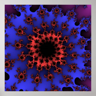 Blauwe en Oranje ogen Poster