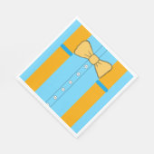 Blauwe en Oranje ophanging en Stropdassen van boog Servet (Hoek)