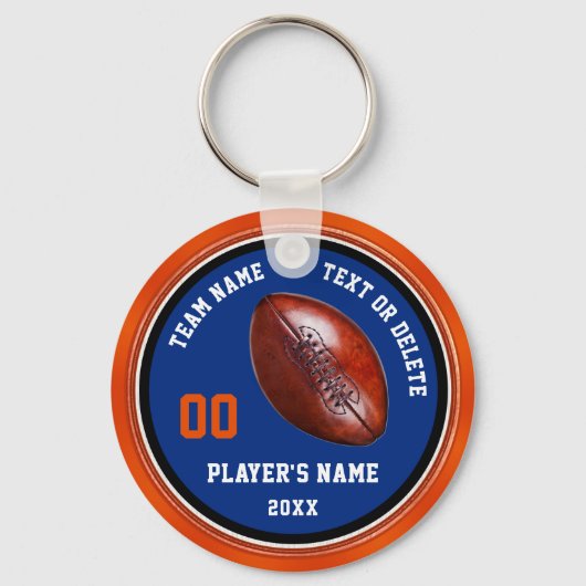 Blauwe en Oranje Sleutelhangers voor persoonlijk F (Voorkant)