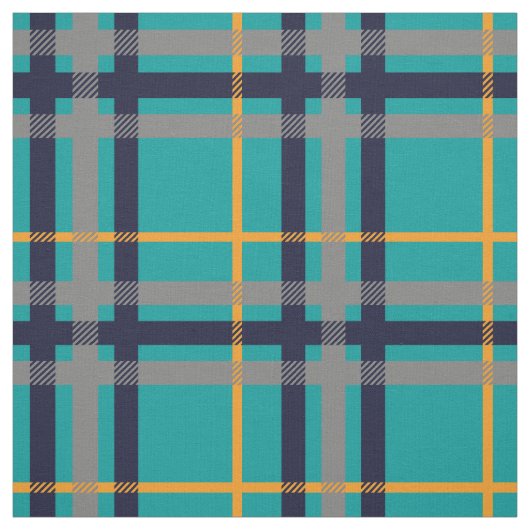 Blauwe en Oranje speldeverbinding Stof (Swatch)