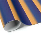 Blauwe en Oranje streep Cadeaupapier (Rol Hoek)