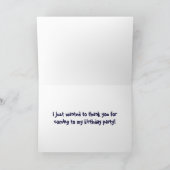 Blauwe en Oranje Trampoline Party - Hartelijk dank Bedankkaart (Binnen)