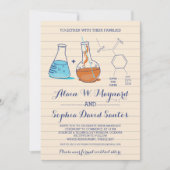 Blauwe en Oranje uitvindingen over het chemisch hu Kaart (Voorkant)