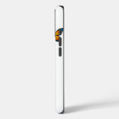 Blauwe en Oranje vlinders Flight Relax Case-Mate iPhone Case (Achterkant / Links)