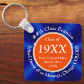 Blauwe en Oranje zeep, klassenreünie Sleutelhanger (Voorkant)
