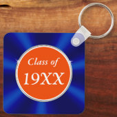 Blauwe en Oranje zeep, klassenreünie Sleutelhanger (Achterkant)