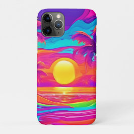 Blauwe en Oranje zonsondergang Case-Mate iPhone Case