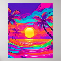 Blauwe en Oranje zonsondergang