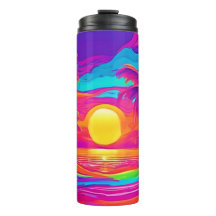 Blauwe en Oranje zonsondergang
