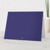 Blauwe en paarse abstracte vormen vloeien samen in kaart (Achterkant)