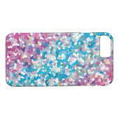 Blauwe en Paarse Abstracte wintersneeuw Case-Mate iPhone Case (Achterkant (Horizontaal))