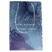 Blauwe en paarse alcoholinkt met glitter mystic medium cadeauzakje (Voorkant)