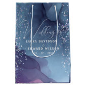 Blauwe en paarse alcoholinkt met glitter mystic medium cadeauzakje (Achterkant)