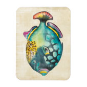 Blauwe en Paarse aquariumvis Magneet (Verticaal)