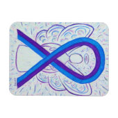 Blauwe en Paarse bewustwording Magneet (Horizontaal)