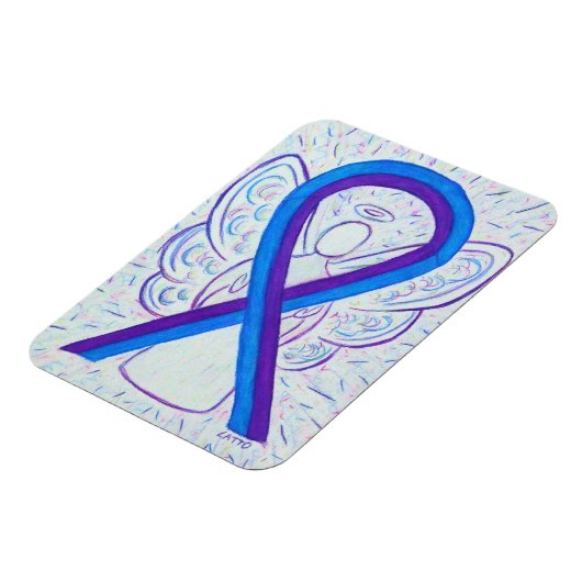 Blauwe en Paarse bewustwording Magneet (Linkerzijde)