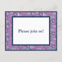 Blauwe en paarse bladeren 