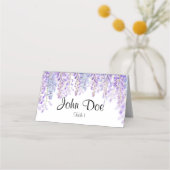 Blauwe en Paarse Bloemenplaatskaarten Plaatskaartje (Voorkant)