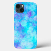Blauwe en Paarse Bokeh Bubbles Case-Mate iPhone Case (Achterkant)