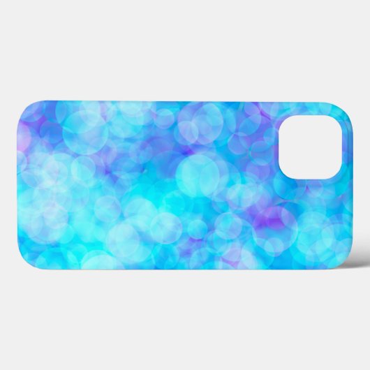 Blauwe en Paarse Bokeh Bubbles Case-Mate iPhone Case (Achterkant (horizontaal))
