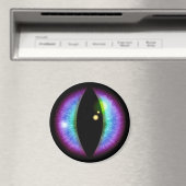 Blauwe en Paarse dragons Oogoog Magneet (Insitu (Vaatwasser))