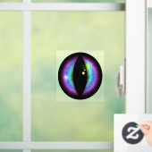 Blauwe en Paarse dragons Oogoog Raamsticker (Huis)