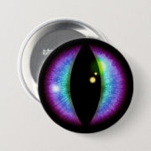 Blauwe en Paarse dragons Oogoog Ronde Button 7,6 Cm (Voorkant /achterkant)