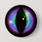 Blauwe en Paarse dragons Oogoog Ronde Button 7,6 Cm (Voorkant)